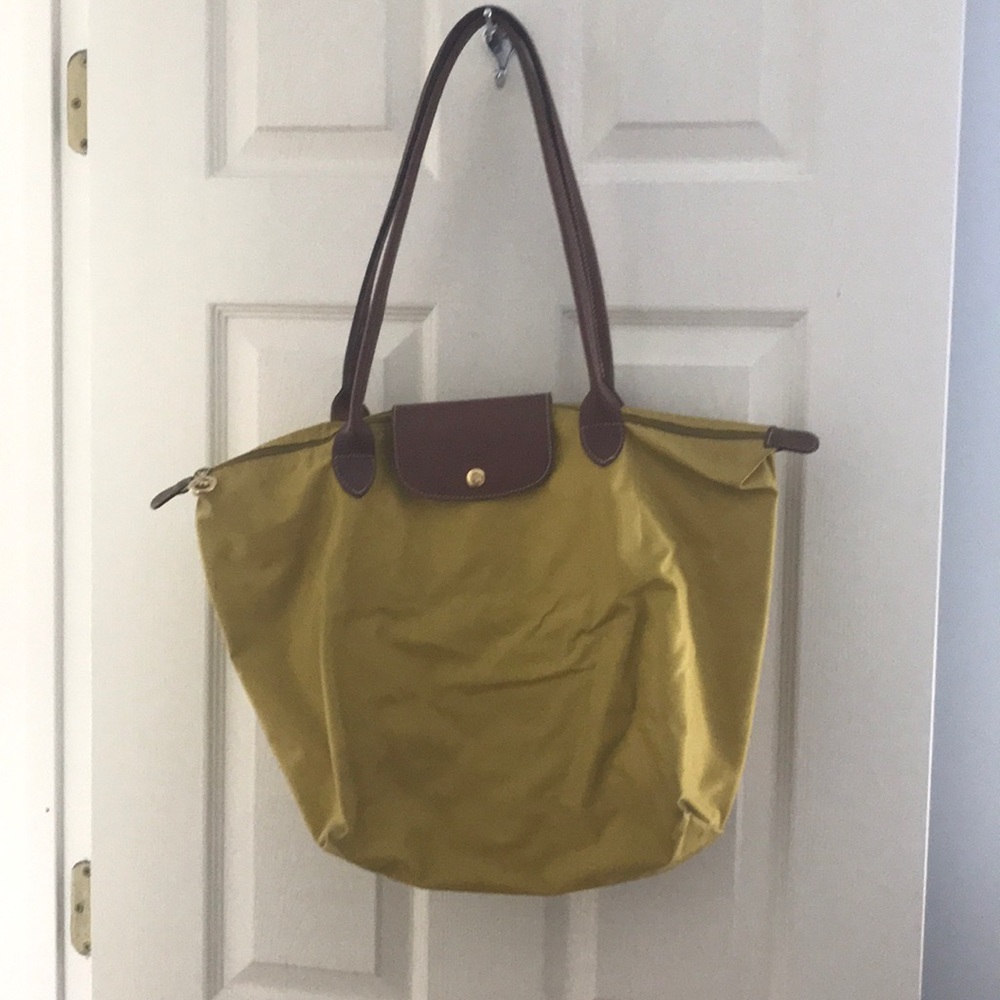 Long Champ Light Green Tote